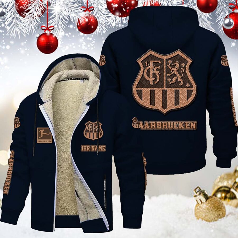 1. FC Saarbrucken Gefütterte Kapuzenjacke – Bild 7