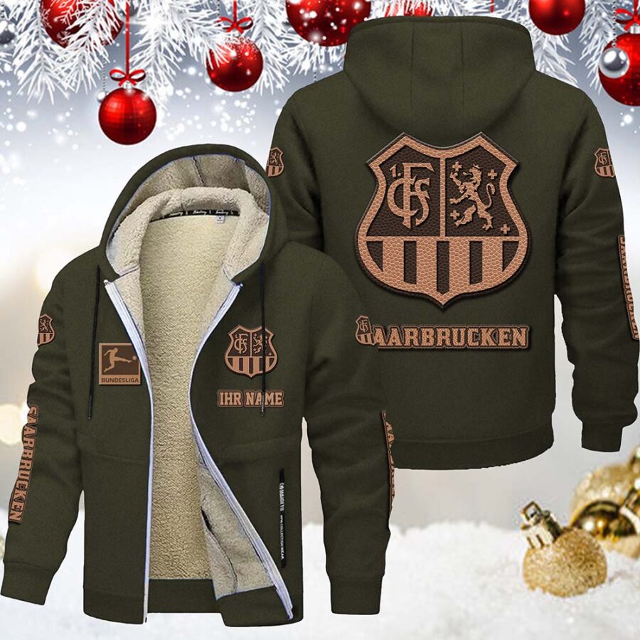 1. FC Saarbrucken Gefütterte Kapuzenjacke – Bild 3