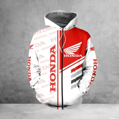 Honda Motorcycle Zip Hoodie