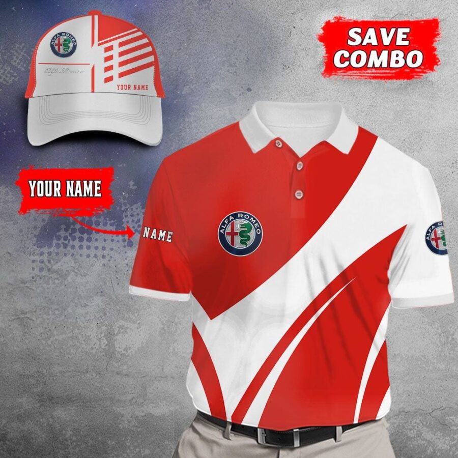 Alfa Romeo Red Poloshirt – Bild 4