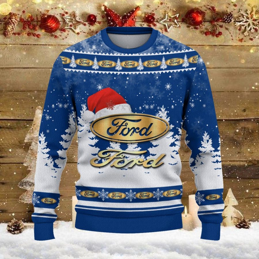 Weihnachtspullover Ford – Ugly Christmas Sweater – Bild 3