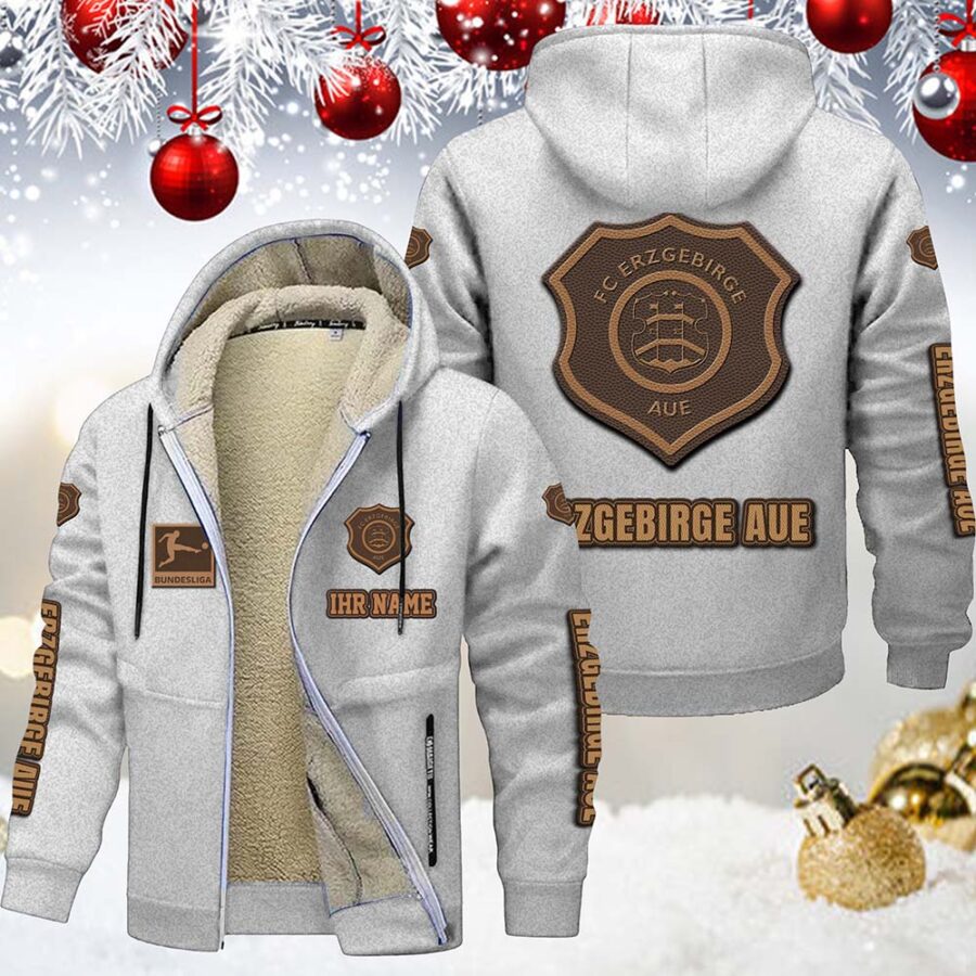 FC Erzgebirge Aue Gefütterte Kapuzenjacke – Bild 2