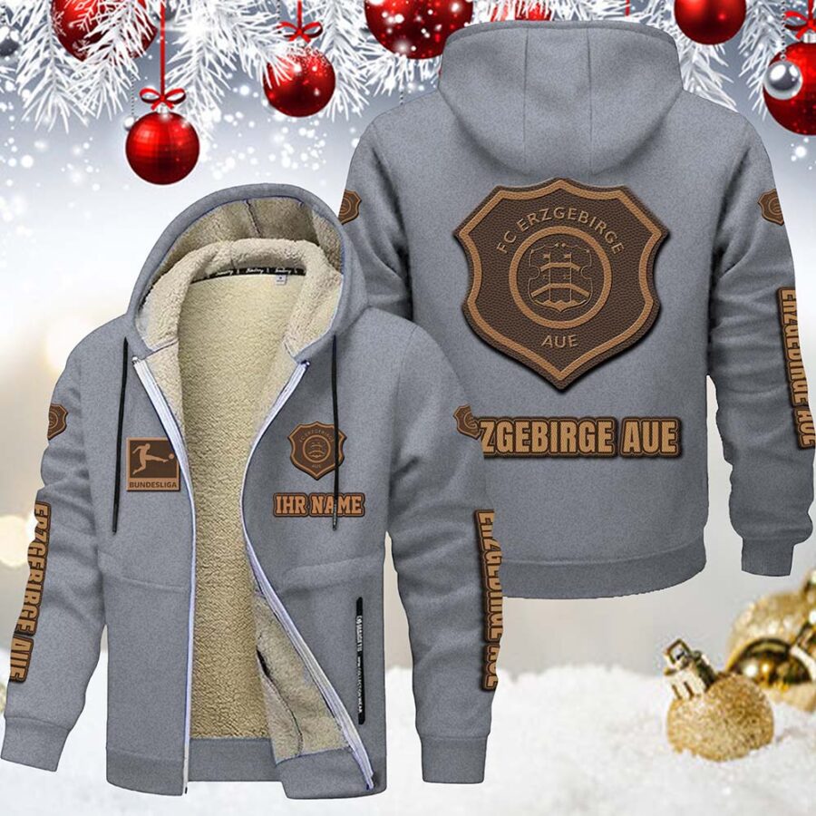 FC Erzgebirge Aue Gefütterte Kapuzenjacke – Bild 8
