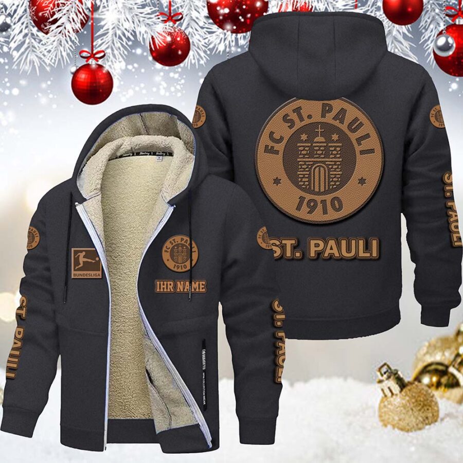 FC St. Pauli Gefütterte Kapuzenjacke – Bild 6
