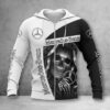 Mercedes-Benz White Zip Hoodie