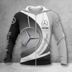 Mercedes-Benz White Zip Hoodie