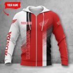 Honda Motorcycle Zip Hoodie