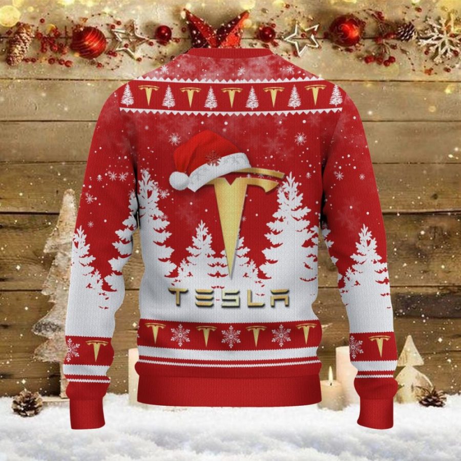 Weihnachtspullover Tesla – Ugly Christmas Sweater – Bild 3
