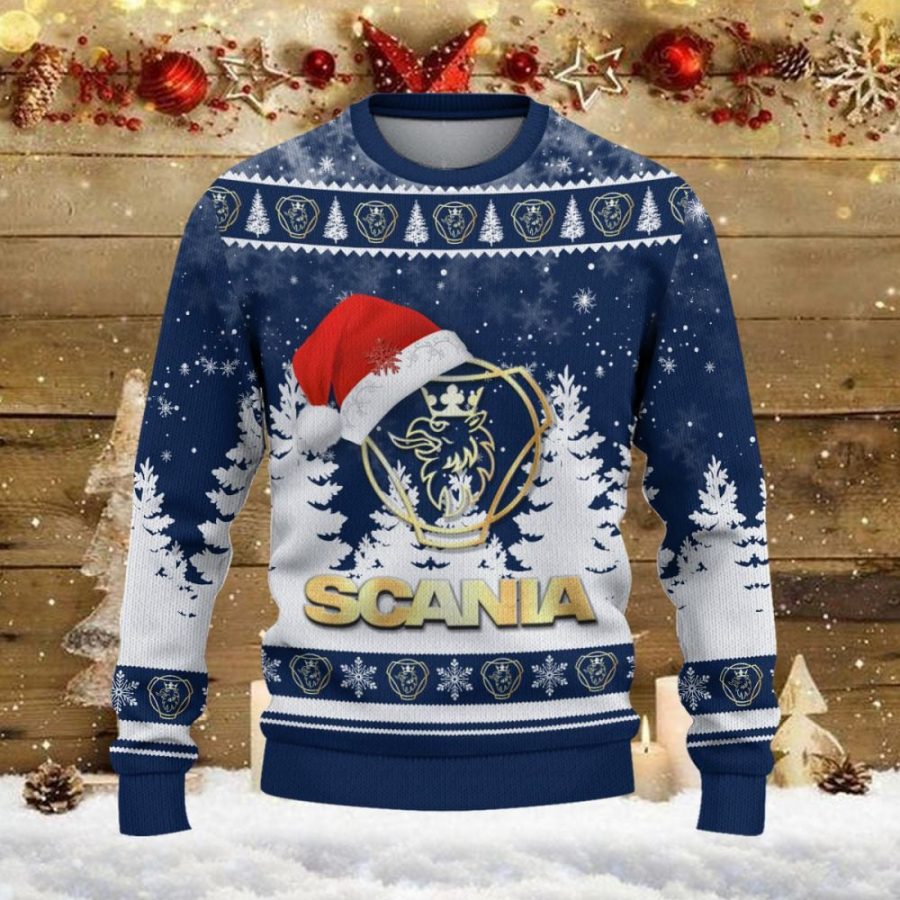 Weihnachtspullover Scania – Ugly Christmas Sweater – Bild 2