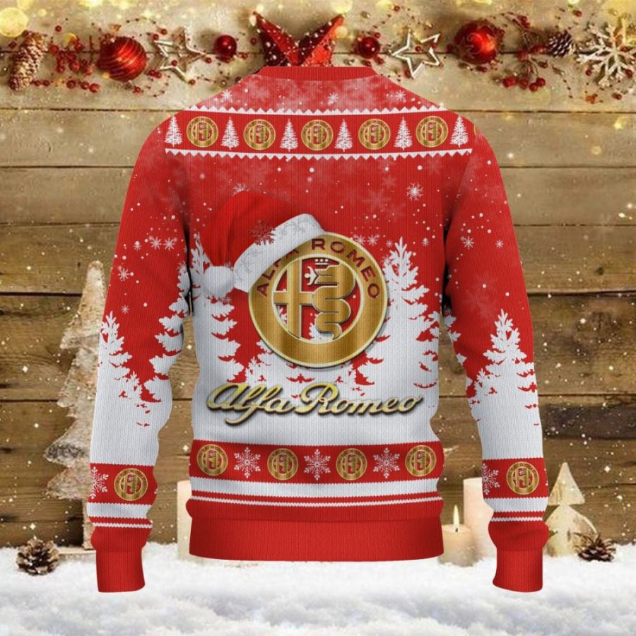Weihnachtspullover Alfa Romeo Red – Ugly Christmas Sweater – Bild 3