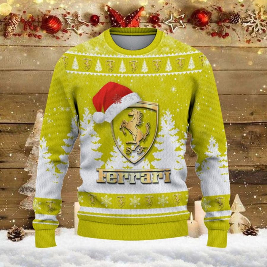 Weihnachtspullover Ferrari – Ugly Christmas Sweater – Bild 2