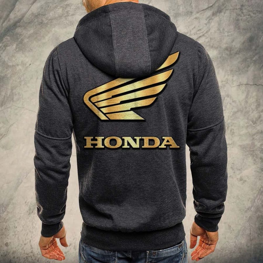 Honda Motorcycle Kapuzensweatjacke – Bild 4