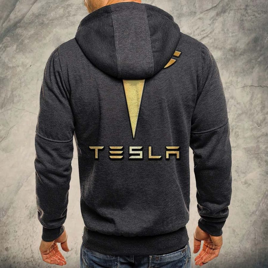Tesla Kapuzensweatjacke – Bild 4