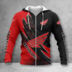 Honda Motorcycle Zip Hoodie