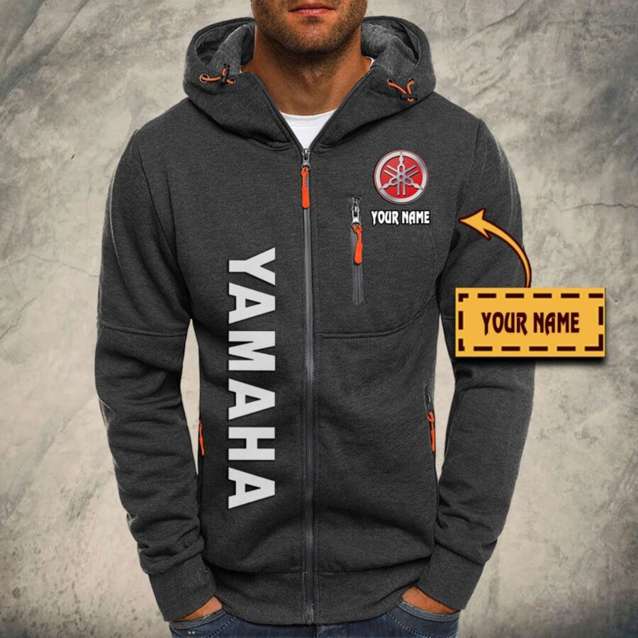 Yamaha Blue Kapuzensweatjacke – Bild 4