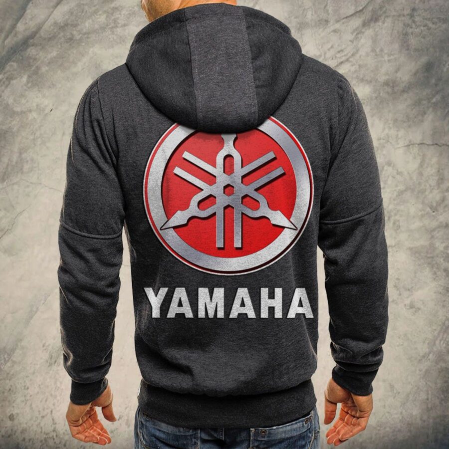 Yamaha Blue Kapuzensweatjacke – Bild 5