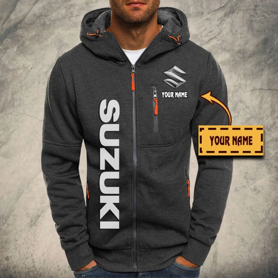 Suzuki Blue Kapuzensweatjacke – Bild 4