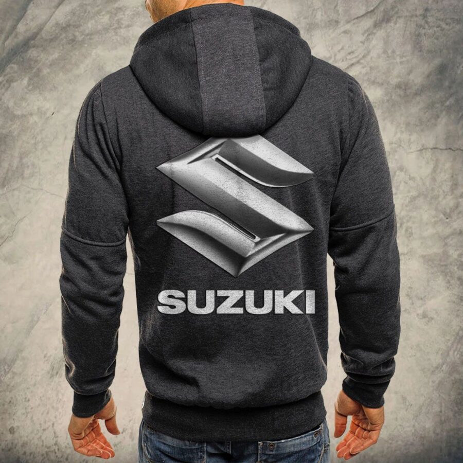 Suzuki Blue Kapuzensweatjacke – Bild 5