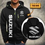 Suzuki Blue Kapuzensweatjacke