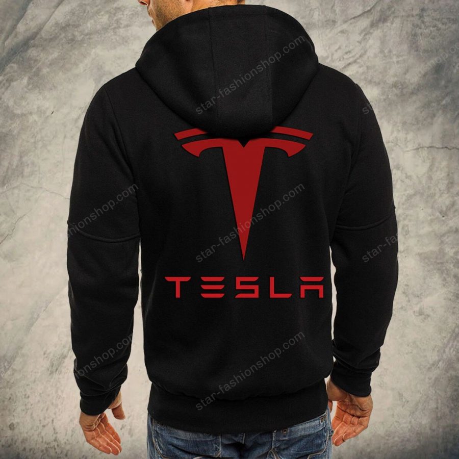 Tesla Kapuzensweatjacke – Bild 3