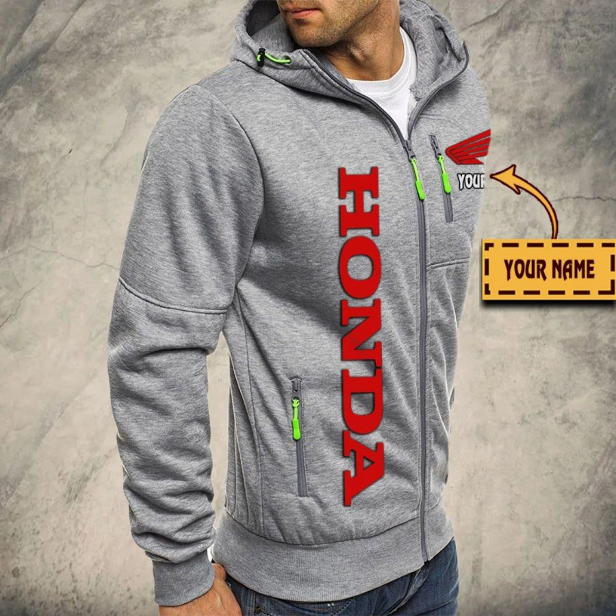 Honda Motorcycle Kapuzensweatjacke – Bild 6