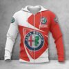 Alfa Romeo Red Zip Hoodie