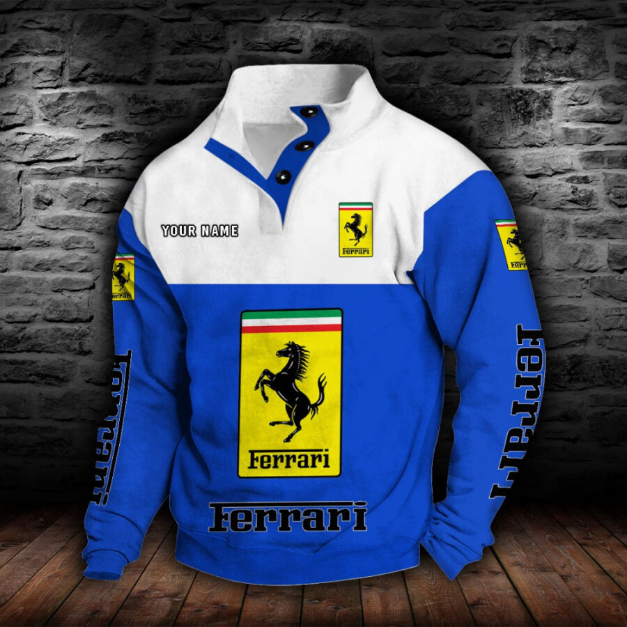 Ferrari Stehkragen-Sweatshirt – Bild 3