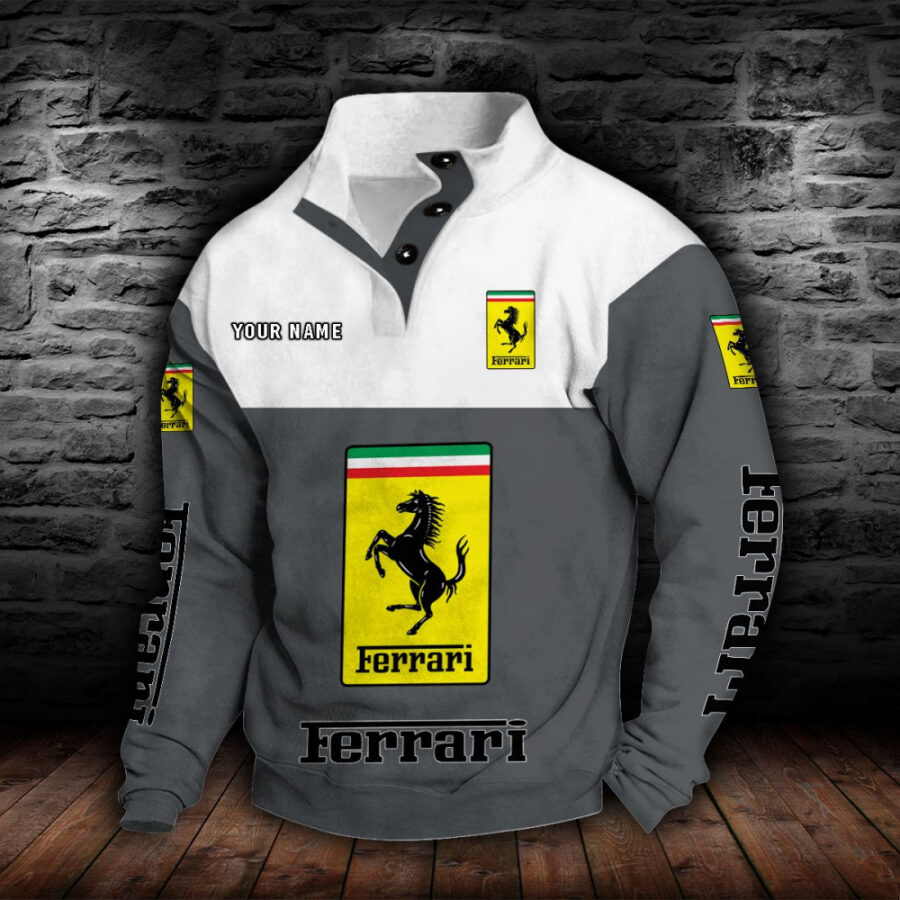 Ferrari Stehkragen-Sweatshirt – Bild 5