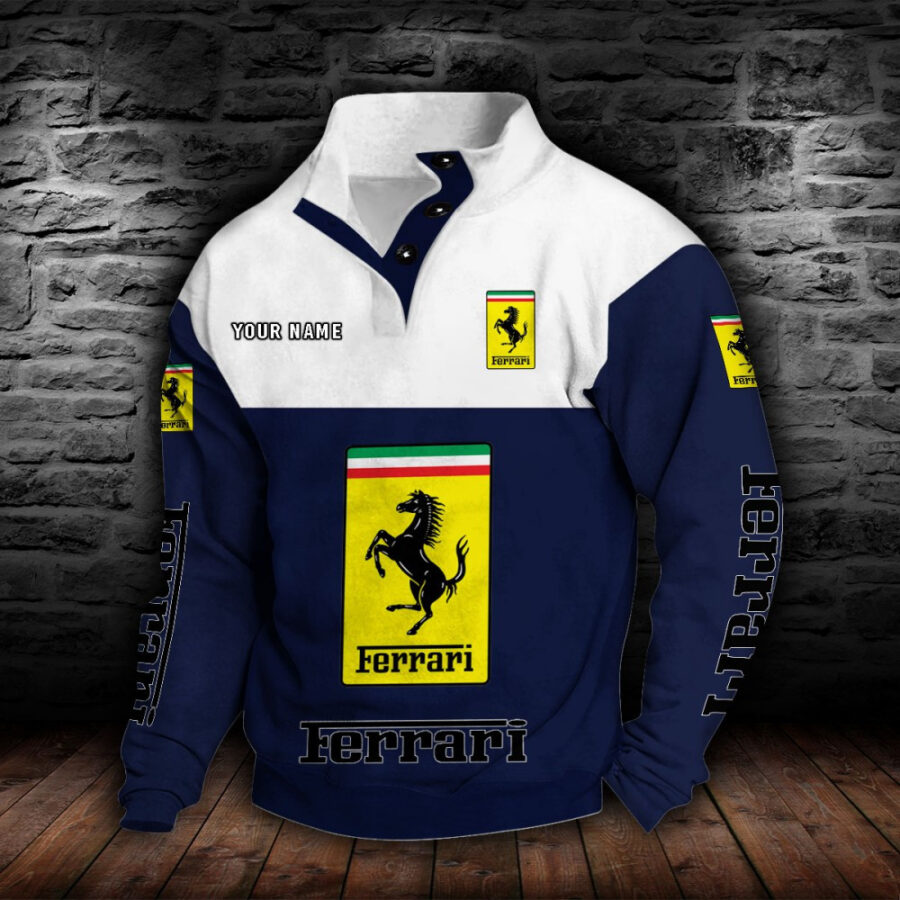 Ferrari Stehkragen-Sweatshirt – Bild 7