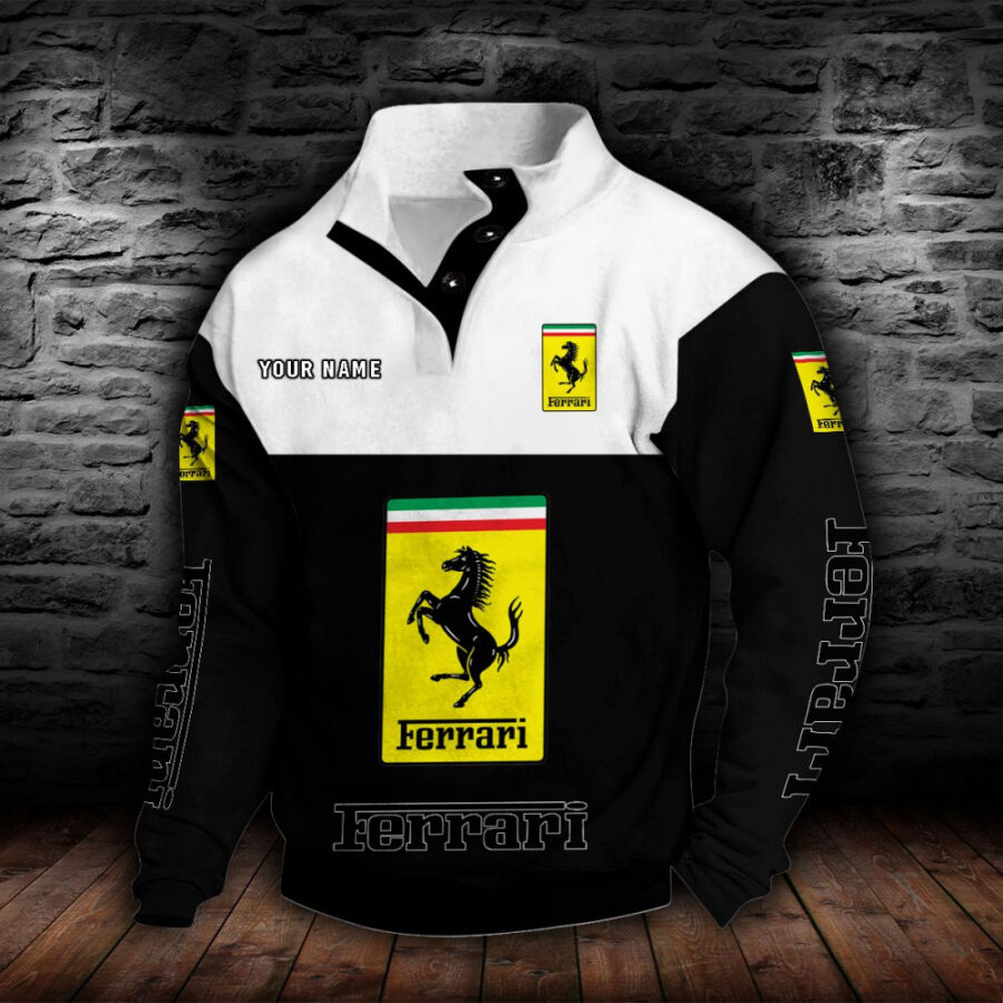 Ferrari Stehkragen-Sweatshirt – Bild 2