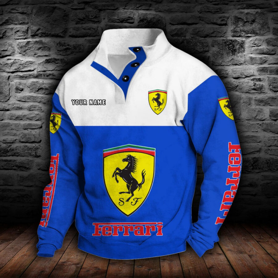Ferrari Stehkragen-Sweatshirt – Bild 2
