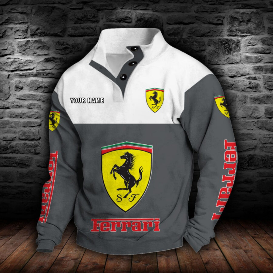 Ferrari Stehkragen-Sweatshirt – Bild 4