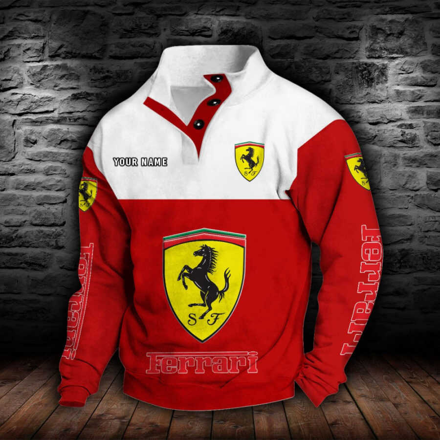 Ferrari Stehkragen-Sweatshirt – Bild 7