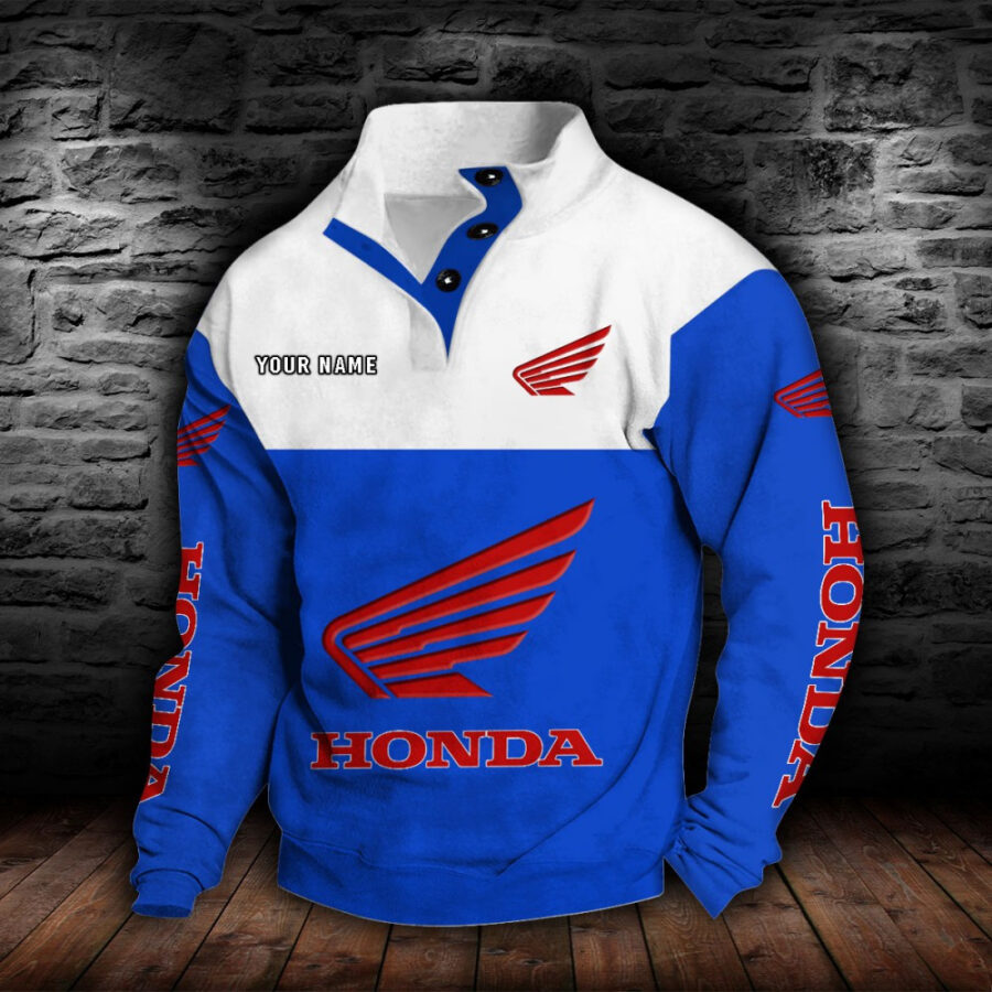 Honda Motorcycle Stehkragen-Sweatshirt – Bild 4