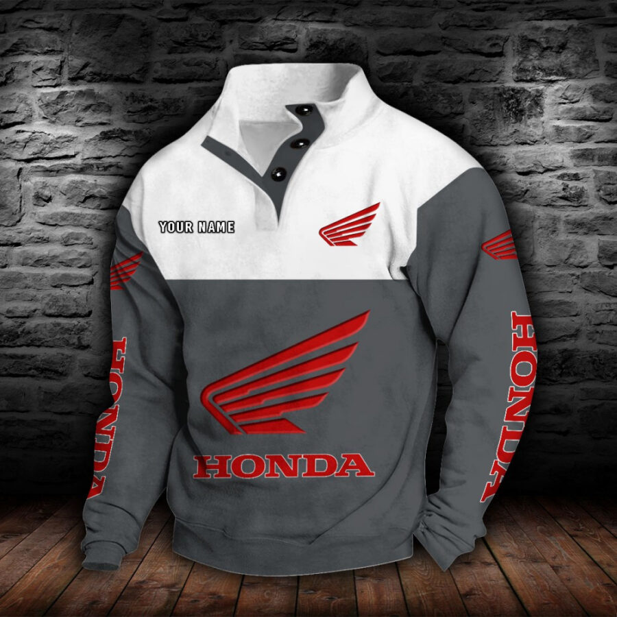 Honda Motorcycle Stehkragen-Sweatshirt – Bild 6