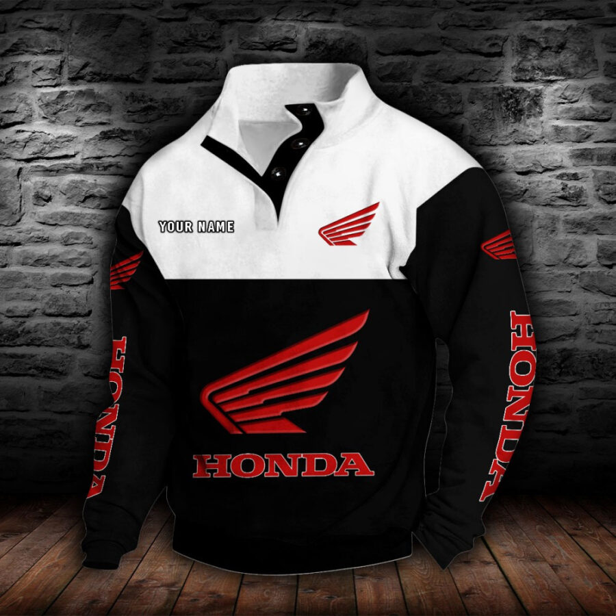 Honda Motorcycle Stehkragen-Sweatshirt – Bild 2