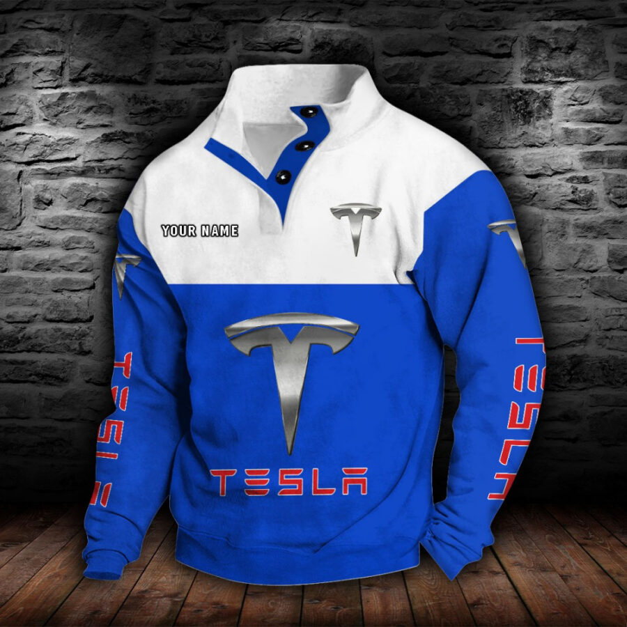 Tesla Stehkragen-Sweatshirt – Bild 2