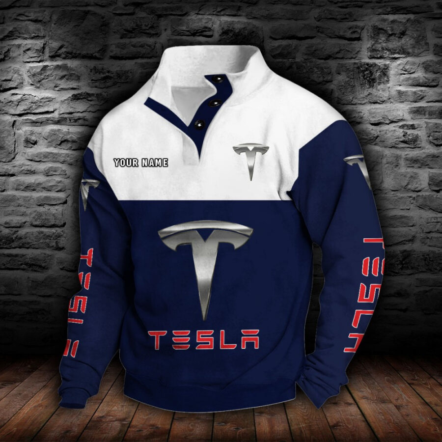 Tesla Stehkragen-Sweatshirt – Bild 6