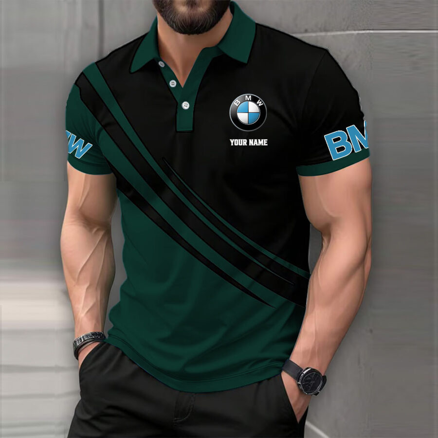 BMW Car Poloshirt – Bild 4
