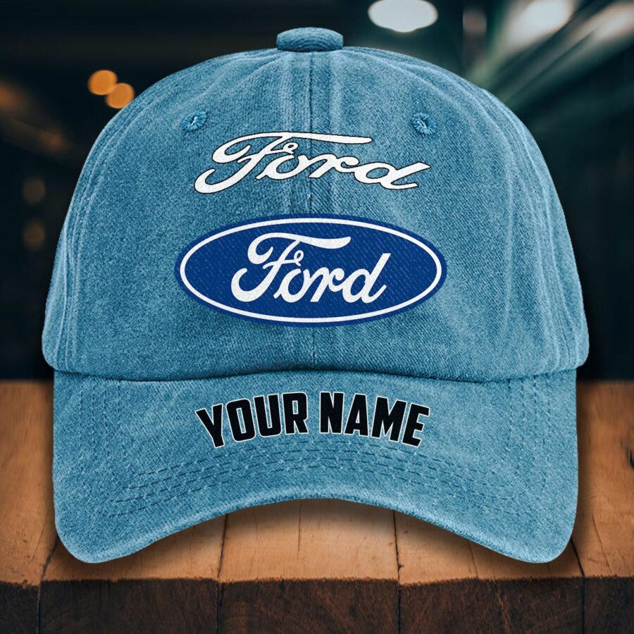 Ford Gewaschene Denim-Kappe – Bild 2