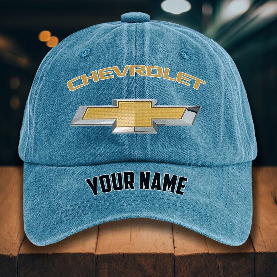 Chevrolet Gewaschene Denim-Kappe – Bild 2