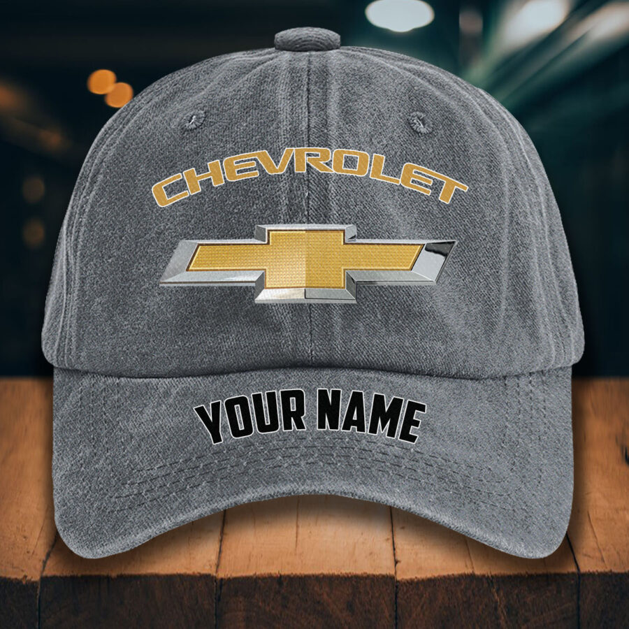 Chevrolet Gewaschene Denim-Kappe – Bild 4