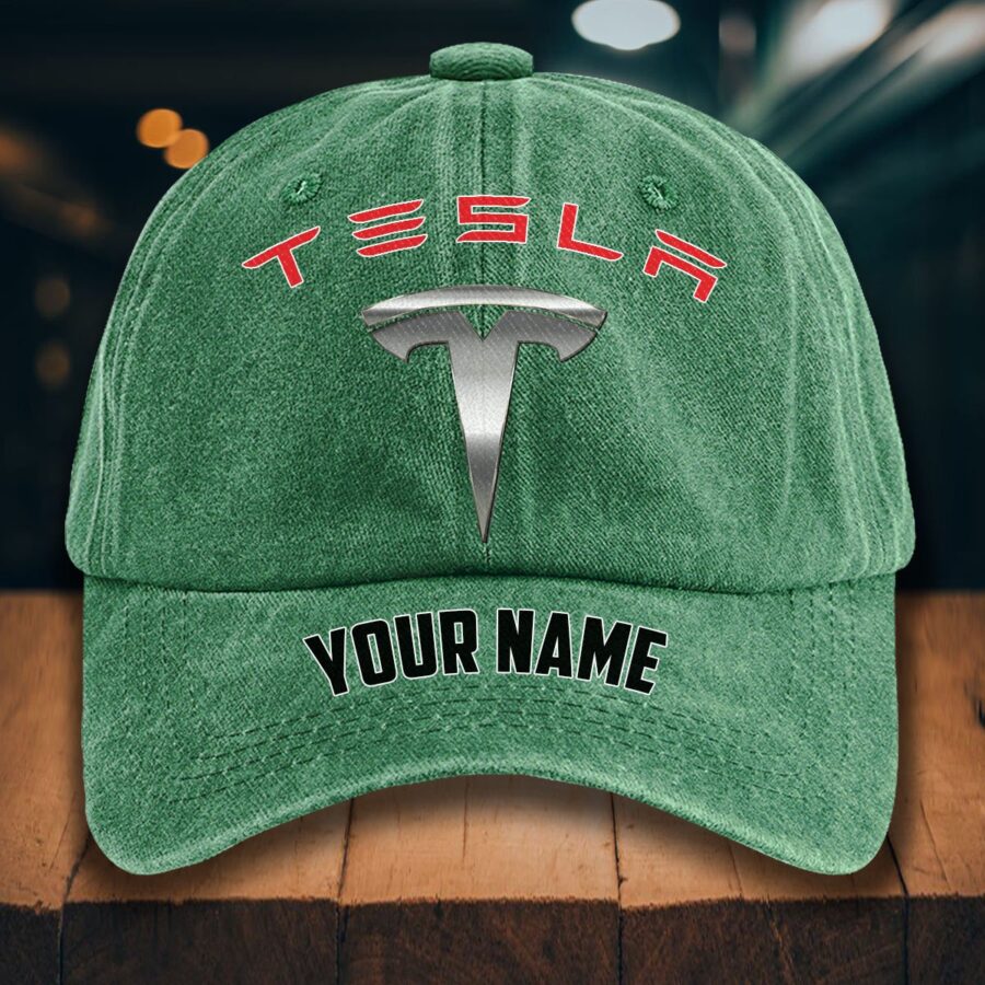 Tesla Gewaschene Denim-Kappe – Bild 3