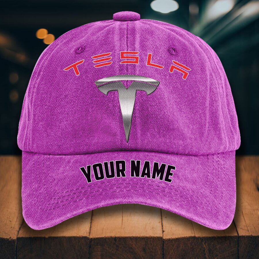 Tesla Gewaschene Denim-Kappe – Bild 6