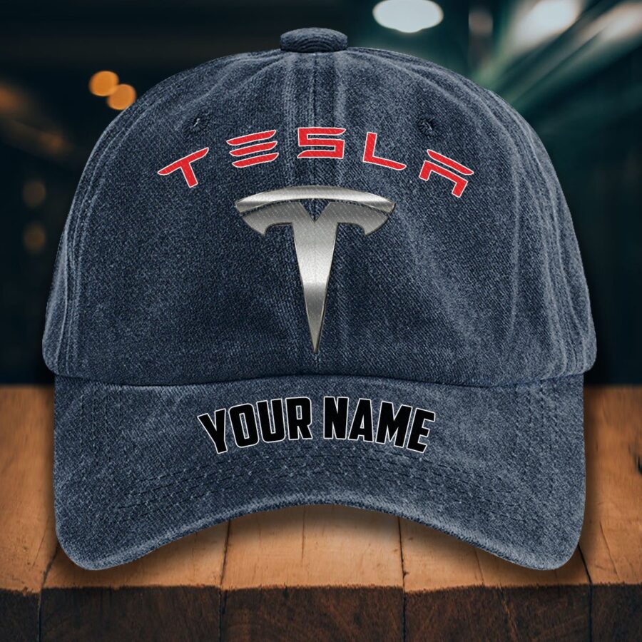 Tesla Gewaschene Denim-Kappe – Bild 7