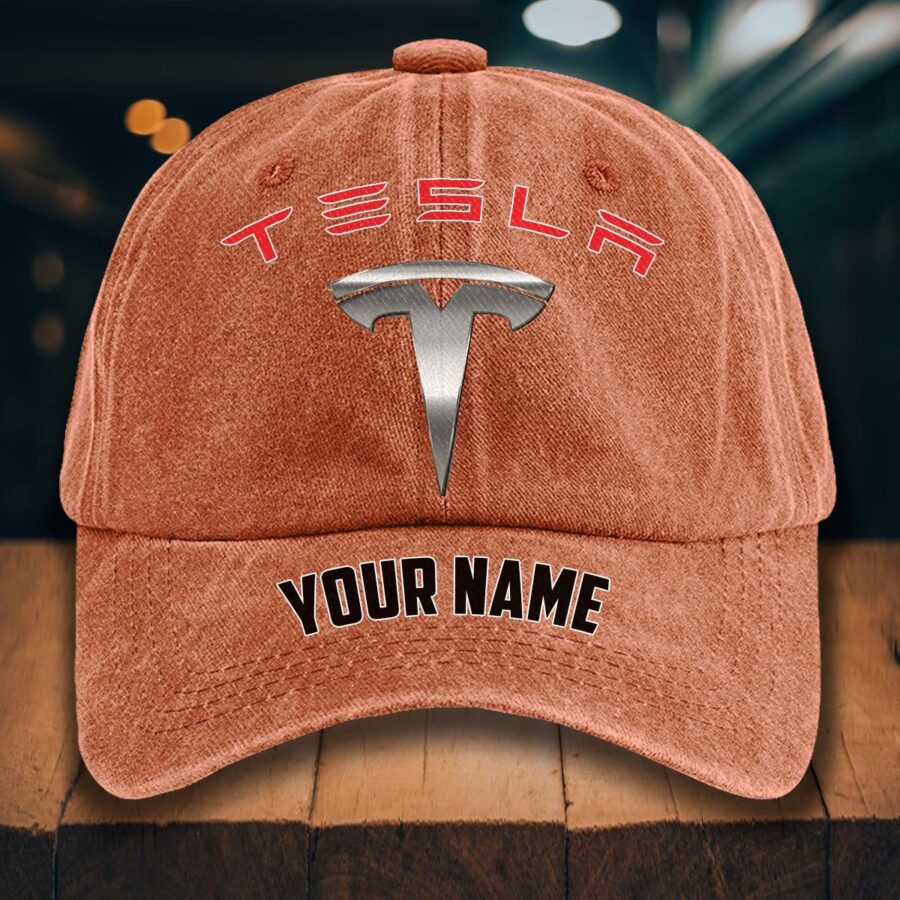 Tesla Gewaschene Denim-Kappe – Bild 8