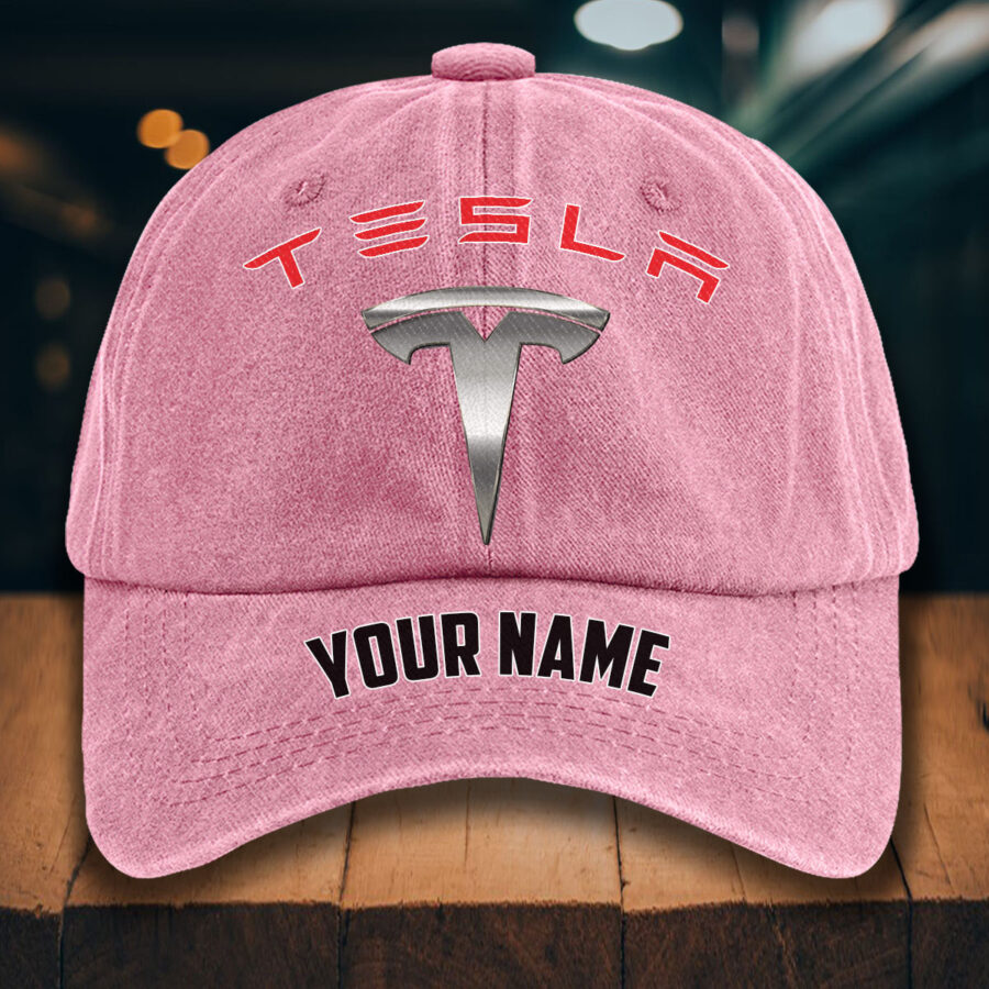 Tesla Gewaschene Denim-Kappe – Bild 9