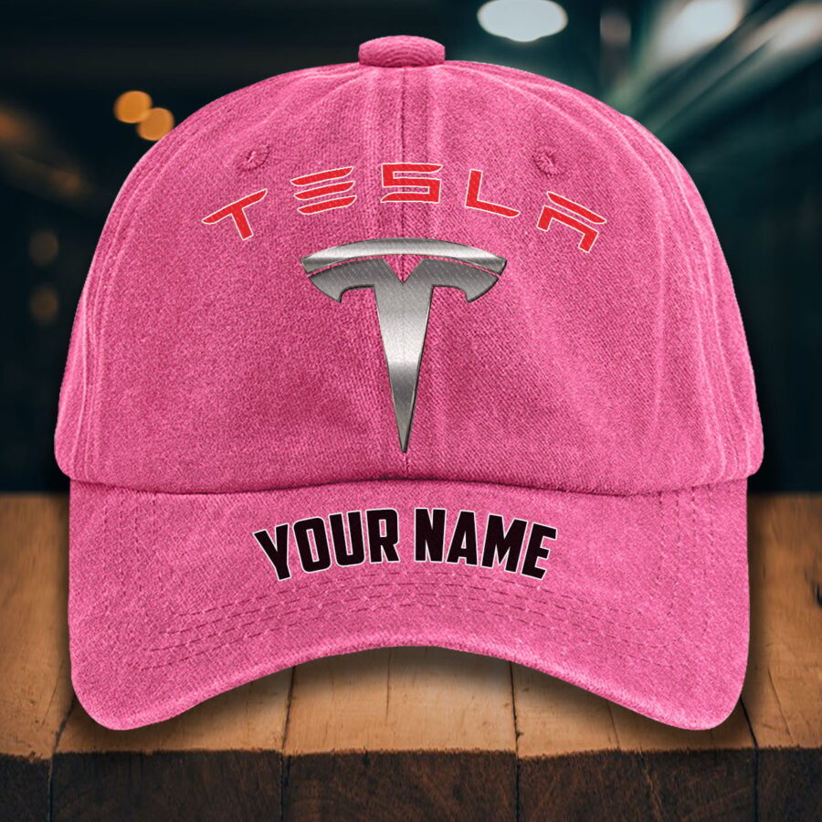 Tesla Gewaschene Denim-Kappe – Bild 10