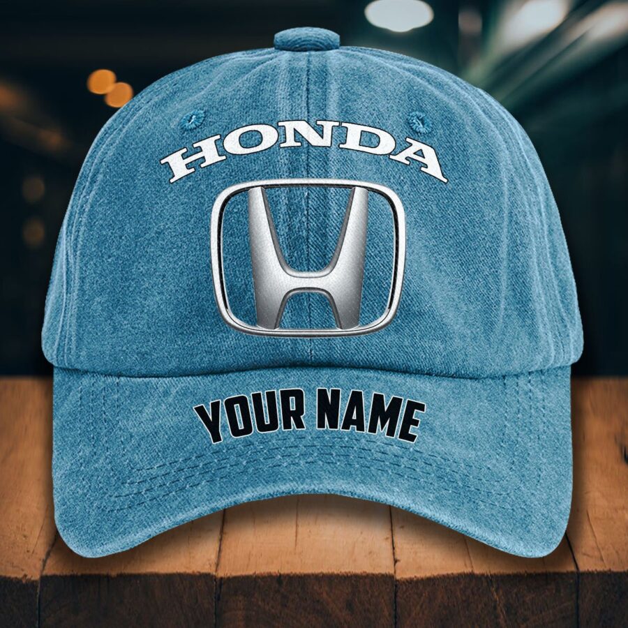 Honda Gewaschene Denim-Kappe – Bild 2