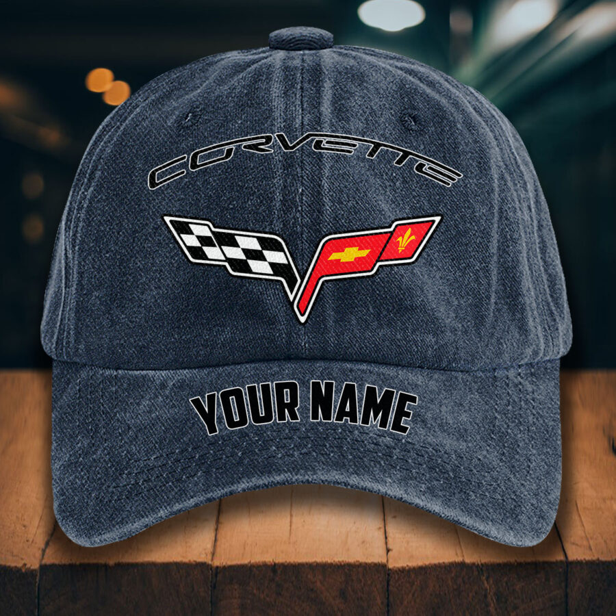 Corvette C6 Gewaschene Denim-Kappe – Bild 7